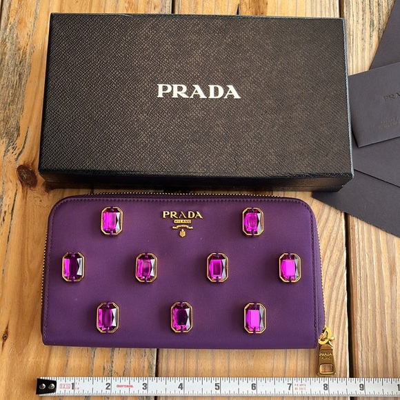 Prada Satin Jewel Wallet - Picture 8 of 8